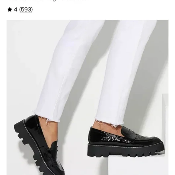 Franco Sarto Glossy Black Womens Loafers Size 8.5W (closer to 8) - Picture 9 of 10